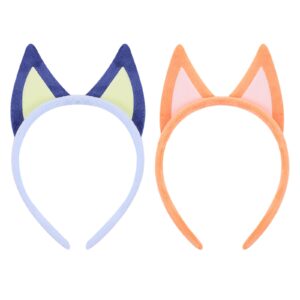 runup 2pcs dog ears headbands plush ears headband blue party accessories halloween theme party headbands