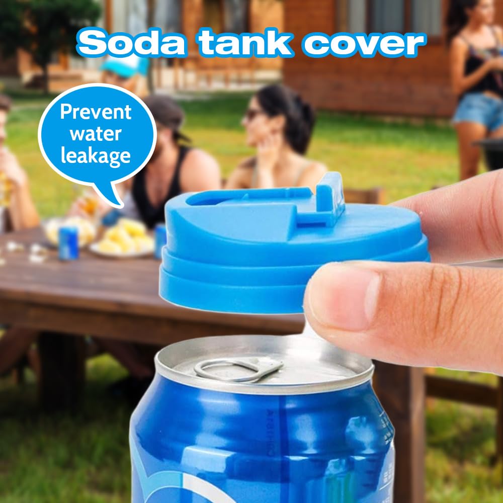 Soda Can Covers, 2024 Upgraded Can Covers for Soda Cola Can Lid Covers Round Protector, Reusable Plastic Can Spill Stopper or Protector For Fit Standard Size Cans 2.4 Inches (3pcs)