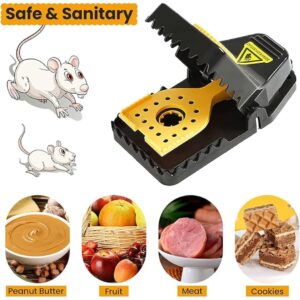 SHAHZ Rat Traps – 4 Pc Larg Size Mouse Traps Pack for Indoor & Outdoor Use, Effective Rodent Control, Durable and Humane Design, Perfect for Mice and Rats, Reliable Solution for Home and Garden