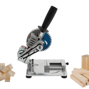 4inch Chop Saw, 0-45° Adjustable Portable Table Saw Miter Saw for Crafts Wood Plastic Aluminum Alloy Acrylic Cutting