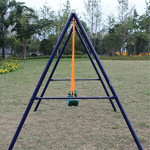 Prime Metal Swing Set Outdoor, 2 Seats, Durable Steel and Plastic Construction for Kids, Toddlers, Children Easy Assembly Two Station