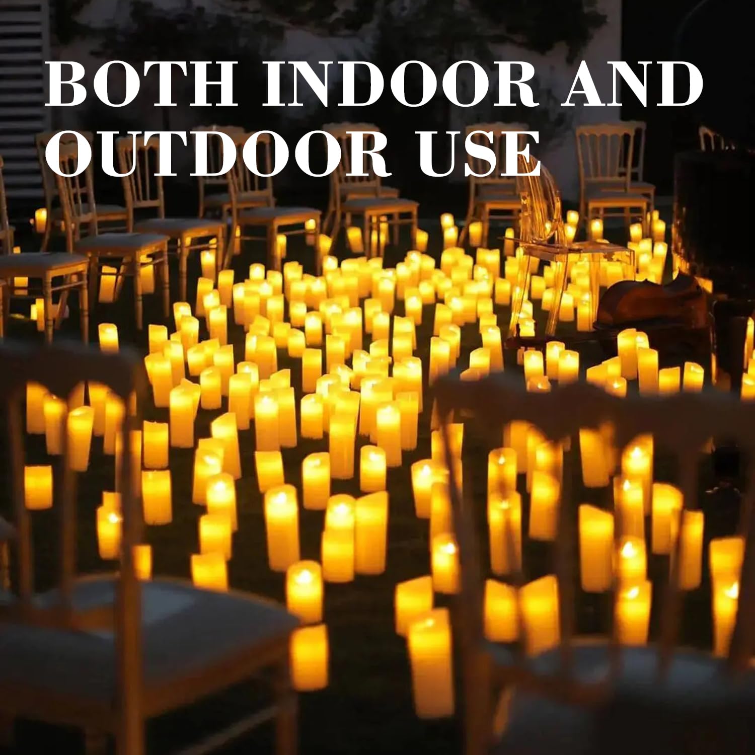 ECLHTLNY 48 Packs Flameless Led Candles, Battery Candles,Simulate Flame,Waterproof Outdoor Indoor Candles with10-Key Remotes and Cycling 24 Hours Timer for Wedding, Table, Festival,Home Decoration…