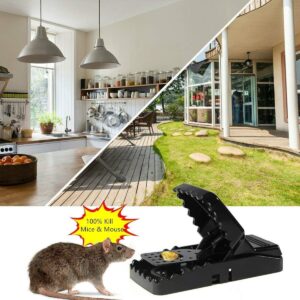 SHAHZ Rat Traps – 4 Pc Larg Size Mouse Traps Pack for Indoor & Outdoor Use, Effective Rodent Control, Durable and Humane Design, Perfect for Mice and Rats, Reliable Solution for Home and Garden