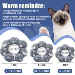 MABOZOO Adjustable Cat Cone Collar Glow in The Dark, Pet Recovery Collar Elizabethan Collar for Kittens Cats After Surgery, Pet E Collar Neck Cone After Surgery for Small Animal Stop Licking(S)