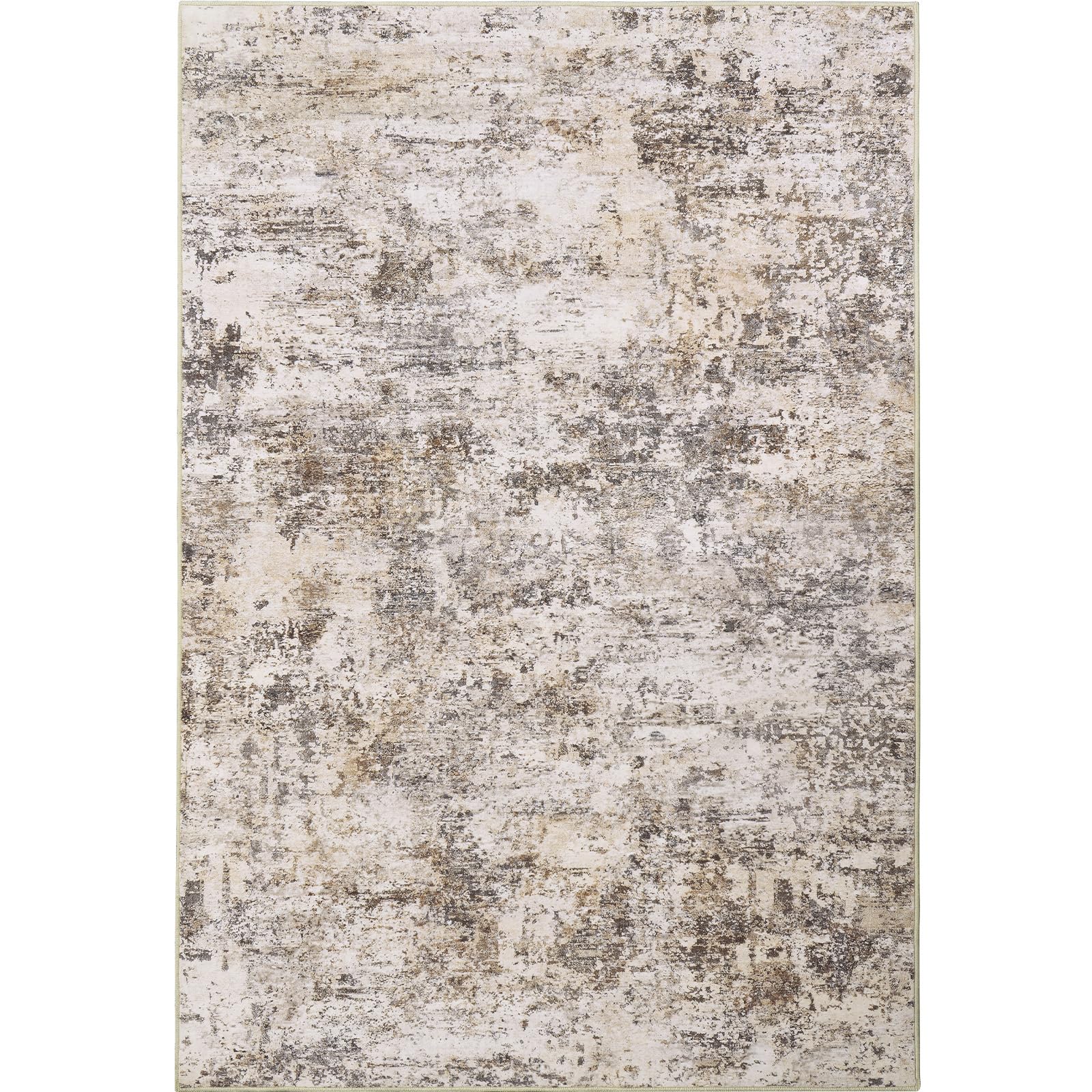 Cochyean 8x10 Area Rugs - Washable Rug for Living Room, Ultra-Thin Abstract Rug, Indoor Non-Slip Rug for Bedroom, Stain Resistant Large Area Rug, Super Soft Low Pile Rugs