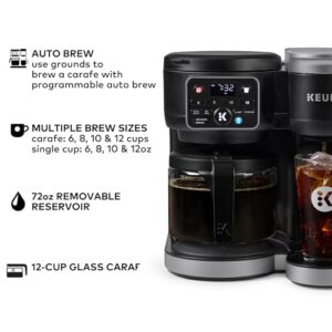 Keurig K-Duo Hot & Iced Single Serve & Carafe Coffee Maker, MultiStream Technology, 72oz Reservoir (Gen 2)