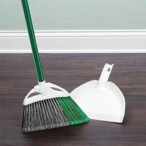 Libman Broom with Dustpan Combo Set | Indoor and Outdoor Use | Pet Hair Broom | 11" Wide Broom | 10.25" Wide Dustpan | 1 Broom | 1 Dustpan | 49” Long Handle | Sweeping Set