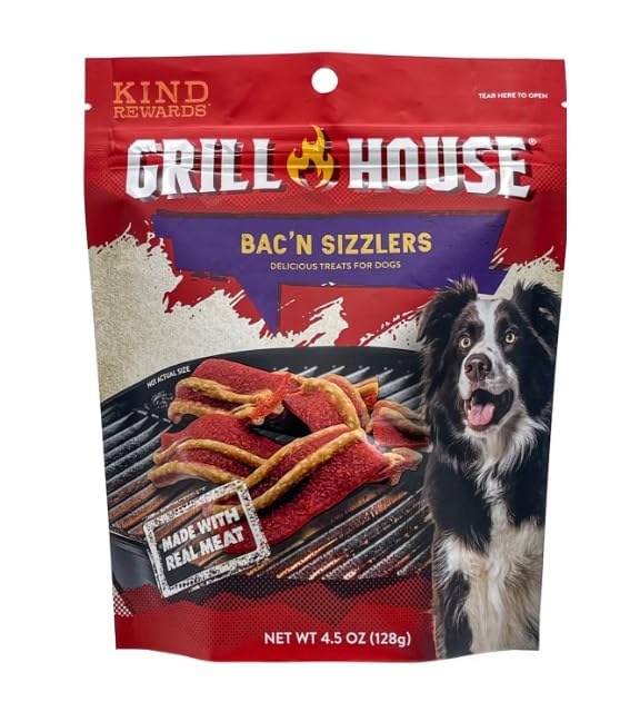 Generic Grill House Kind Rewards Dog Treats 4.5 oz (128g) Bac'N Sizzlers Flavored (Bacon)