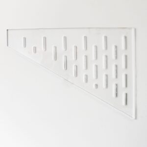 piaolgyi replacement shelf for ikea detolf,triangular acrylic corner shelves extra shelves accessories compatible with ikea detolf glass cabinet,11" x 15" (7mm) ﻿