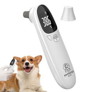 Animal Thermometers - Dog Ear Temperature Monitor, Long Probe Pets Ear Canal Tool | Fast Rectal Temperature Monitor Pet Only Thermometer, Dog and Cat Ear Care Supply for Pets Fever Detection Device