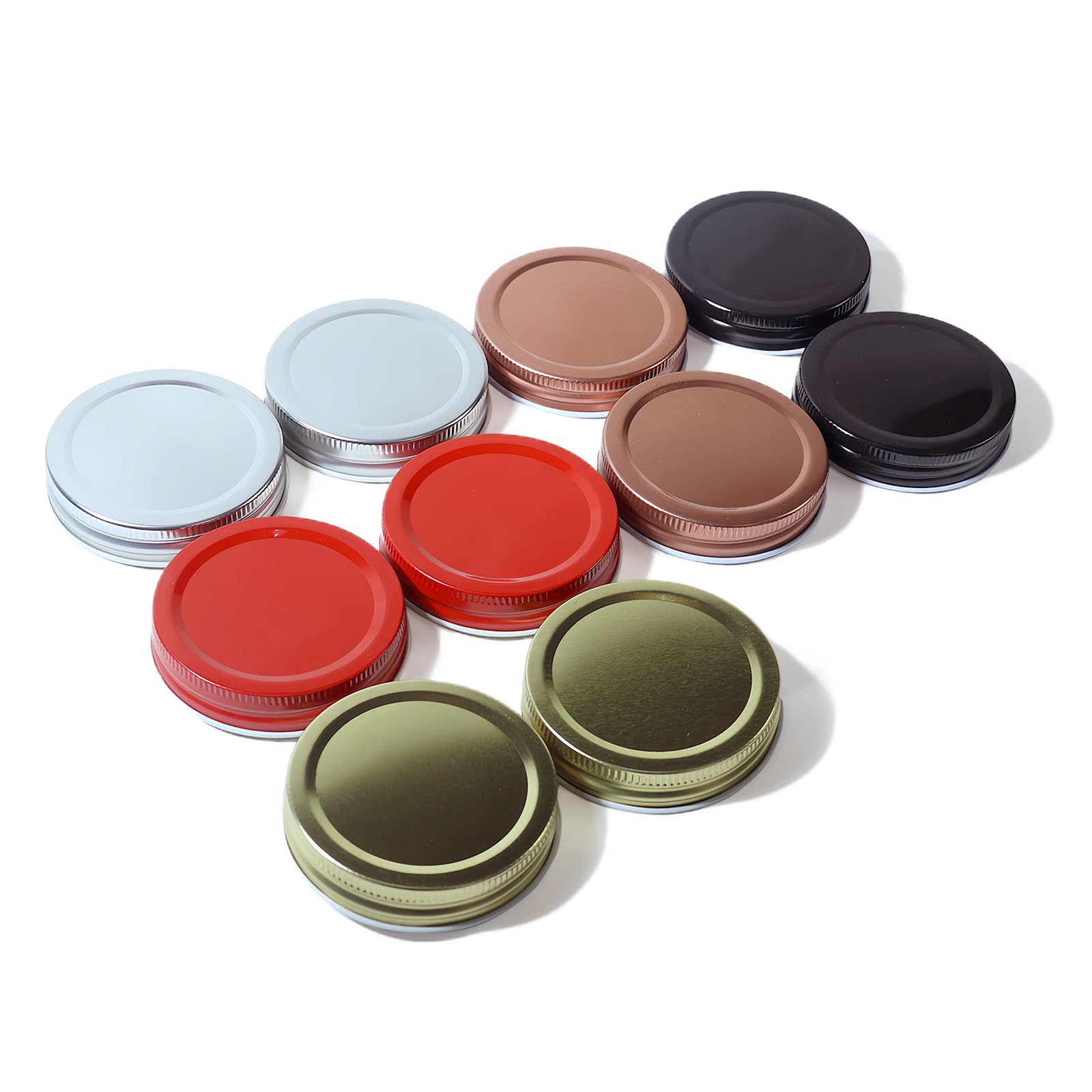 Stainless Steel One-Piece Mason Jar Lids, Regular Mouth