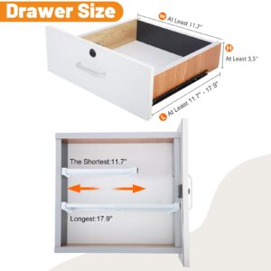 Dntorx 5 Pack Drawer Dividers ABS 3.5" High, 11.7''-17.9'' Adjustable Drawer Dividers Organizers for Clothes Organizers Expandable Separators Dresser Organizer for Clothes Kitchen Utensils Dresser