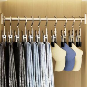 24 Pack Hanger Clips, Multi Function Clip Hooks, Laundry Hanging Hooks Clips, Clothes Clips, Closet Hangers, Boot Clips, Sock Clips, Hat Clips, Glove Clips, Trouser Clips, Towel Pins