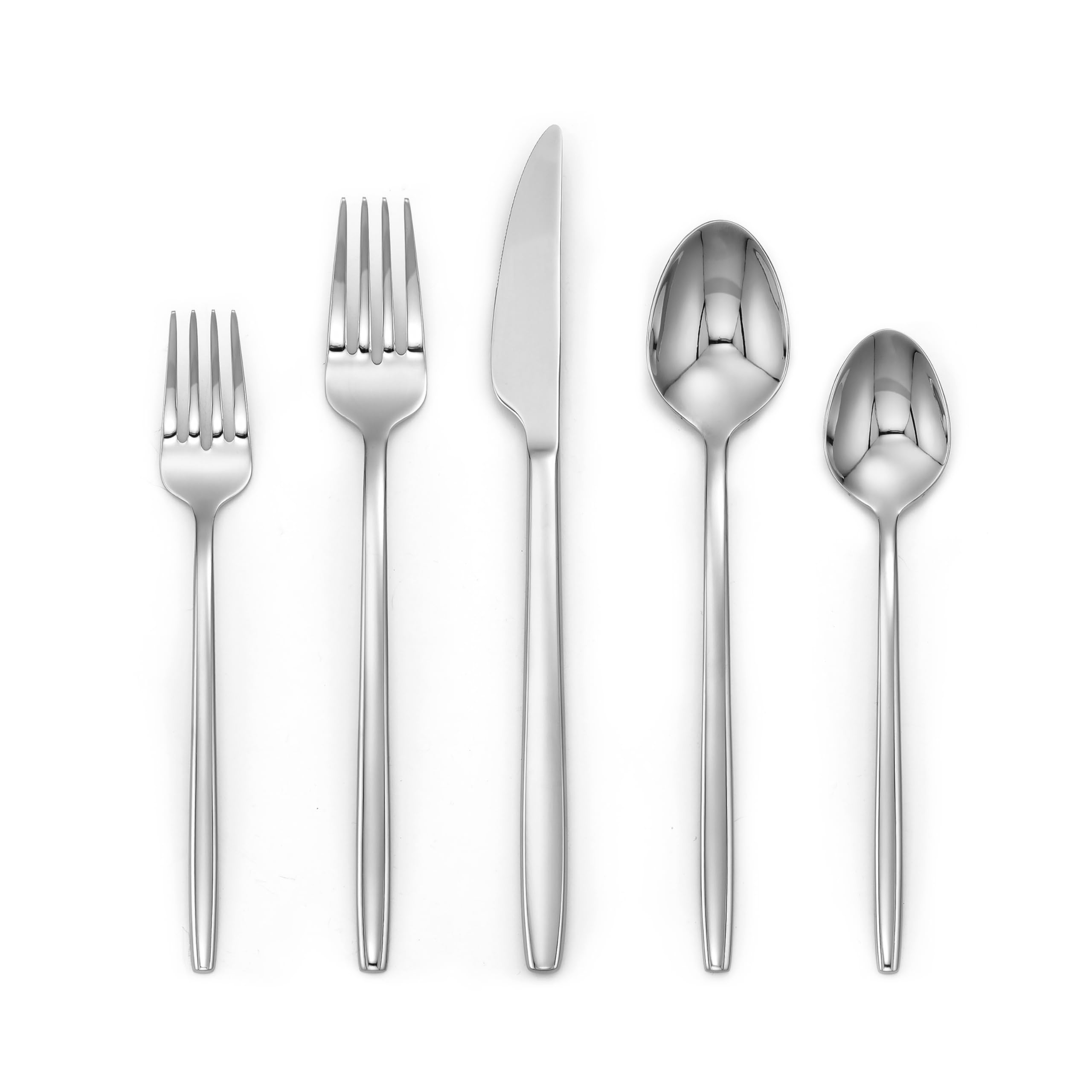 Cambridge Harper Mirror 5-Piece Flatware Place Setting, 5 Count, No Color