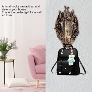 Zerodis Handmade Horse Head Wildlife Art Wall Hook Living Room Bathroom Kitchen Decoration, Zerodis3zum892x47