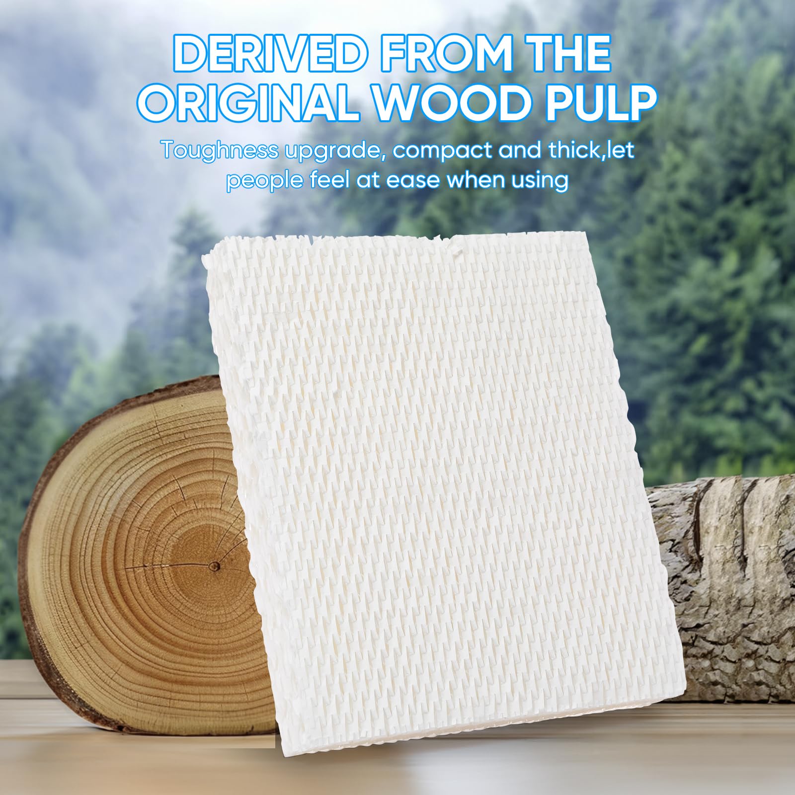 BIHARNT 6 Pack Filter T HFT600 Humidifier Wicking Filters for Honeywell HEV615 HEV620 Series Tower Humidifier (White)