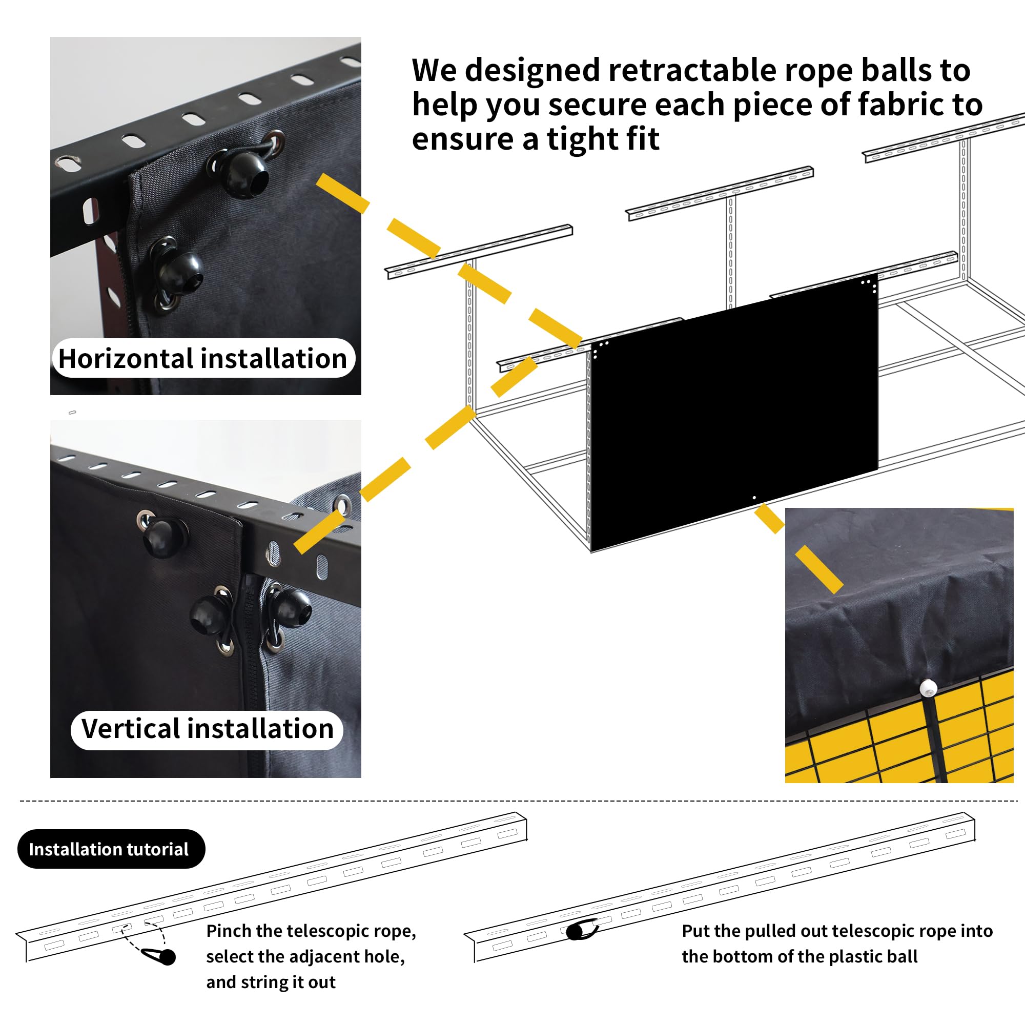 Laklinlin Ceiling Storage Racks Cover,Overhead Garage Storage Rack Cover For Adjustable Garage Storage Rack.(2 Pack)