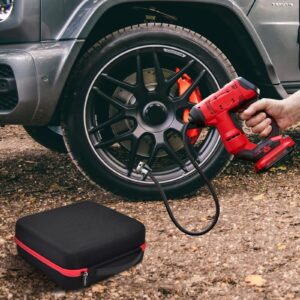 Case Compatible with CRAFTSMAN V20 Cordless Tire Inflator Portable Air Compressor Pump, Digital Gauge & Bare Tool Holder, CMCE521B Battery Powered Ball/Bicycle/Vehicle High-Pressure Pump Bag -Box Only