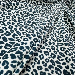 Generic Animal Print Black and White Leopard Nylon Spandex Fabric 4 Way Stretch by The Yard for swimwear dancewear sportwear dress