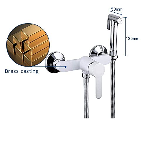 NBAAYIK Toilet Bidet Sprayer Bidets Brass Bathroom Shower Tap Bidet Toilet Sprayer Bidet Washer Mixer Shower Toilet Faucet 3 Stable Interface (1)