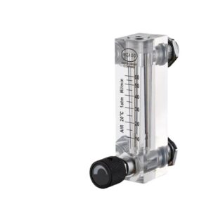 zihozan g 1/4" female m18 panel float flowmeter gas liquid air flow meter rotameter with control valve(10-70 lpm gas)