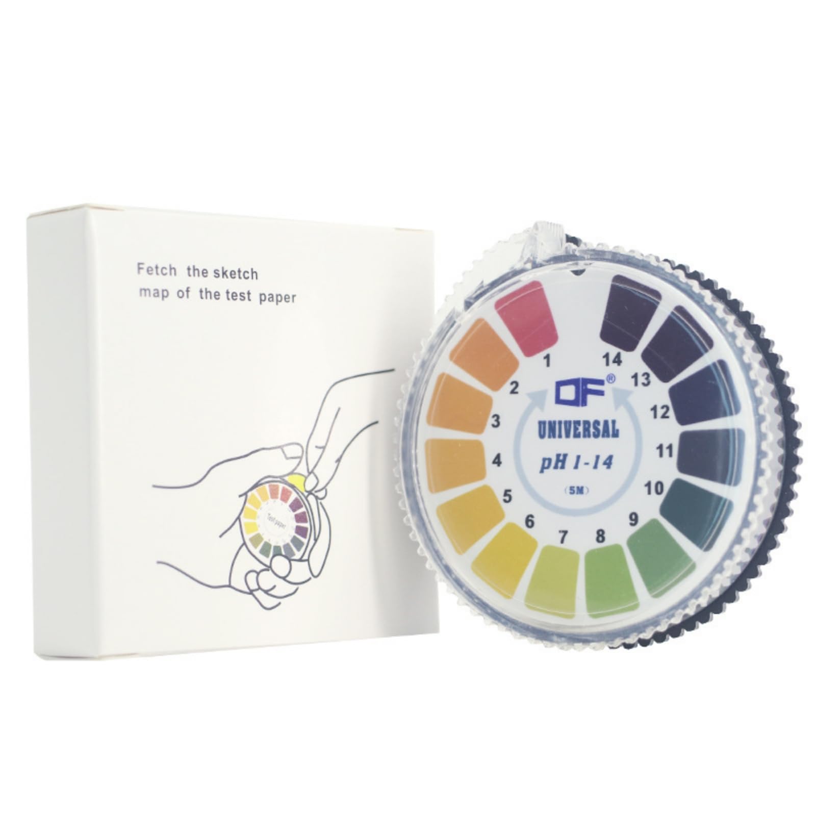 MXITA pH paper, litmus paper test range pH 1-14, suitable for water, soil, urine and saliva testing. (1 volume)