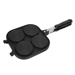 Yosoo Health Gear Double Side Pancake Pan 4 Cups Pancake Maker Pan, Sturdy Aluminum Alloy Omelet Pan Nonstick Double Sided Animal Pattern Pancake Pan for Eggs French Toast Omelette Crepes