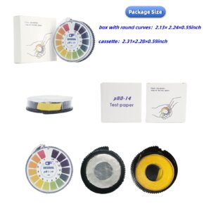 MXITA pH paper, litmus paper test range pH 1-14, suitable for water, soil, urine and saliva testing. (1 volume)