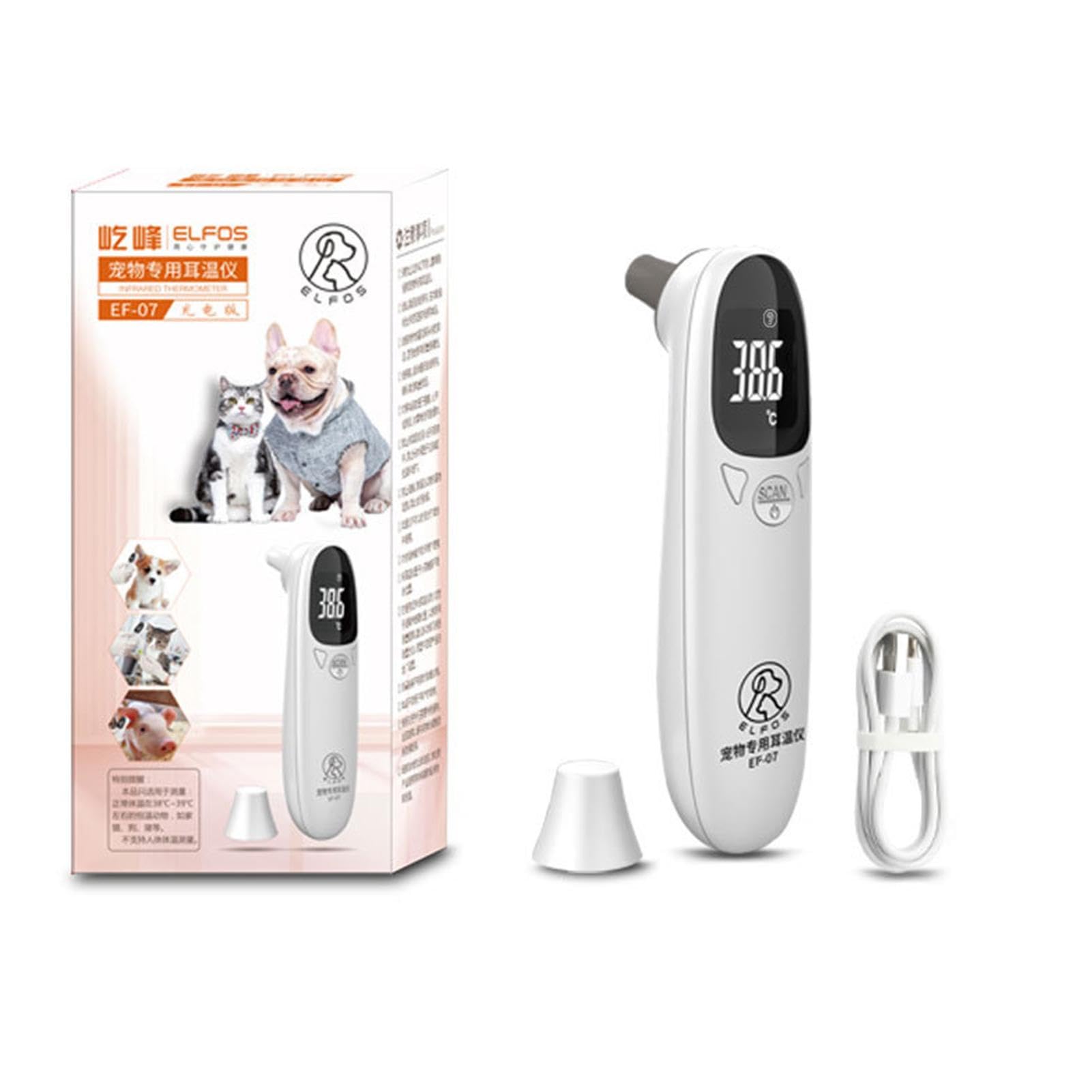 Pet Thermometers for Dogs - Pet Temperature Gauge, Animal Temperature Reader | Advanced Sensing Technology Digital Fever Detector, Convenient Temperature Reading Veterinary Thermometers for Livestock