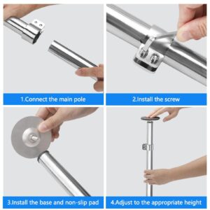 Eapele Undermount Sink Brackets, Adjustable Stainless Steel Undermount Sink Support , Heavy Duty Repair System Kit for Kitchen or Bathroom（16.8"-29.5"）