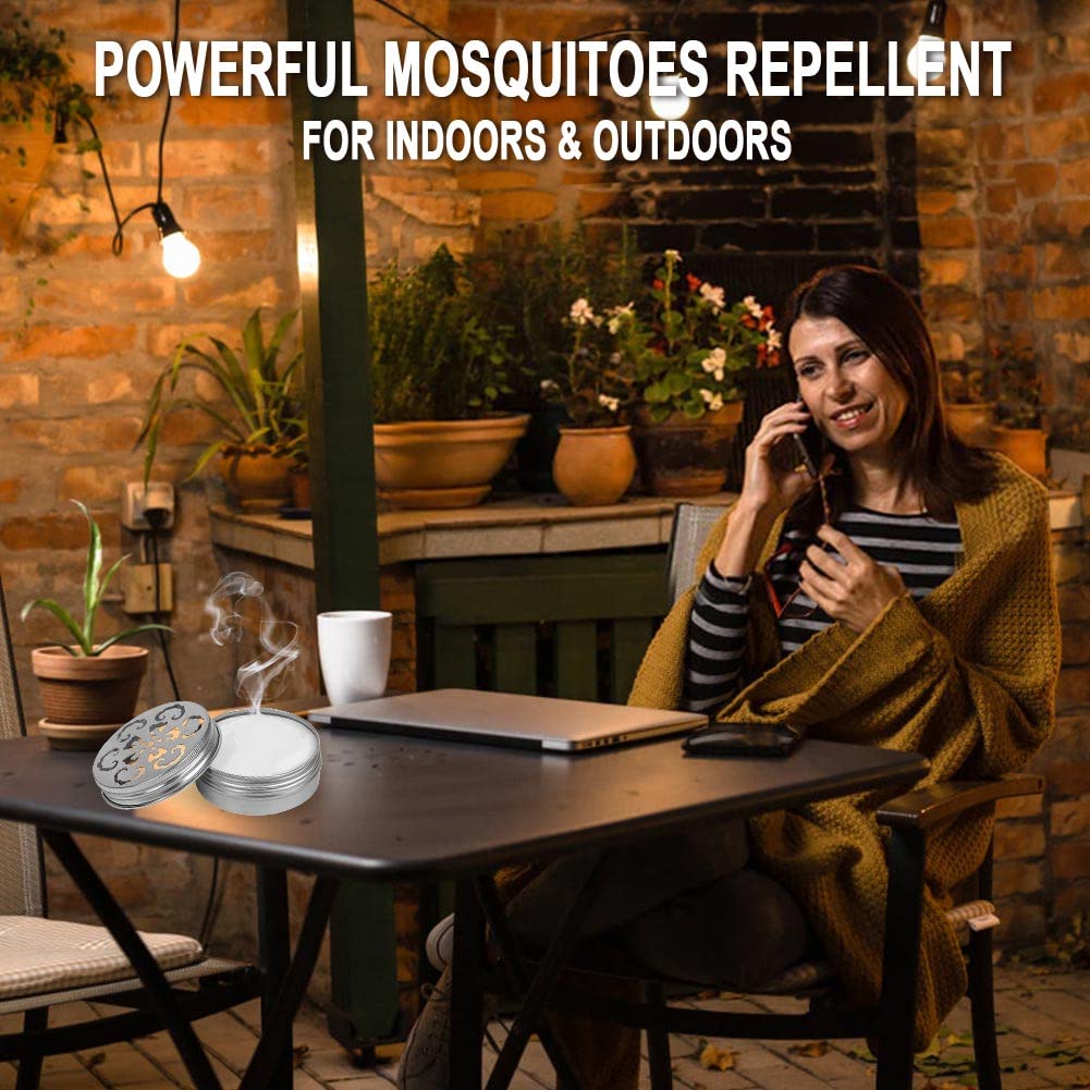 Xoccoiaf Mosquito Repellent Outdoor,Made with Natural Ingredients, Powerful Mosquito Deterrent Indoors, Mosquito Control for Kids and Adults,Mosquito Repeller for Patio,Yard,Camping,Travel 2-Pack