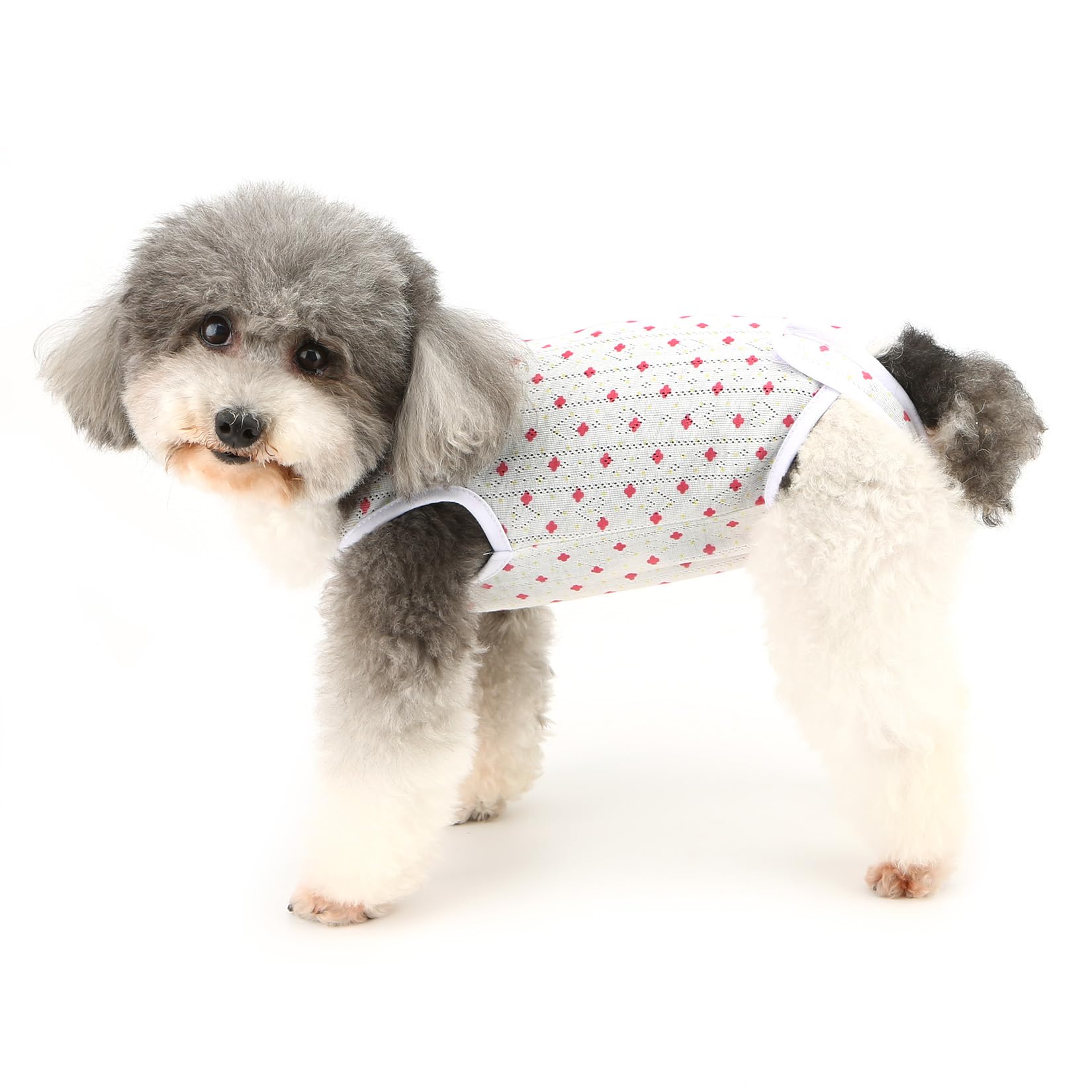 Zunea Dog Recovery Suit After Surgery for Small Toy Dogs Cat Female Pet Spay Recovery Suit Soft Breathable Puppy Abdominal Wounds Bandages Suit, E-Collar Alternative Wear Prevent Licking Pink L