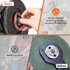 Swozzto Angle Grinder Adapter Kit（XLOCK to 5/8"-11 Thread）with Quick Change Angle Grinder Nut,Suitable for 5/8"-11 Thread XLOCK Angle Grinder,Convert and Install 5/8"-11 Saw Blades, Polish Discs, etc.