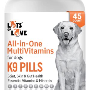 K9 Pills - Multivitamin for Dogs - Dog Supplement & Vitamin for Small, Medium & Large Dogs (45 Count)