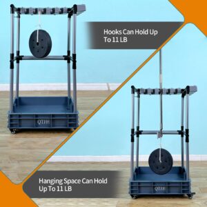 QTJH Floor-Standing Multi-Functional Cleaning Tool Organizer storage broom mop and cleaning supplies