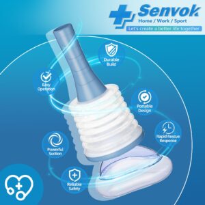 Senvok Choking Rescue Device, Anti Choking Device for Kids and Adults, Portable Airway Suction Device, Choking First Aid Device for Home & Travel