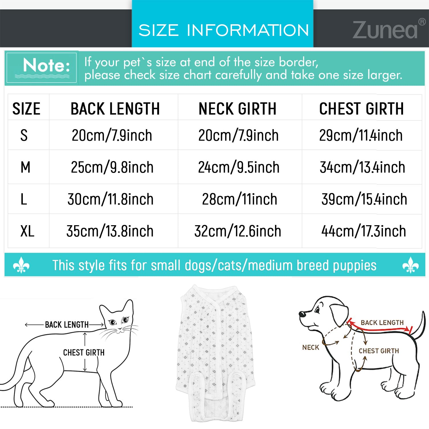 Zunea Dog Recovery Suit After Surgery for Small Toy Dogs Cat Female Pet Spay Recovery Suit Soft Breathable Puppy Abdominal Wounds Bandages Suit, E-Collar Alternative Wear Prevent Licking Pink L