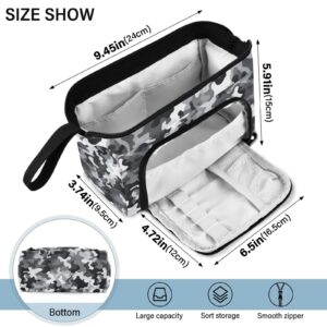 J JOYSAY Black White Classic Camo Pencil Case Large Capacity Pencil Pouch for Girls Boys Markers Storage Cute Pencil Case for Boys Travel