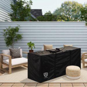 RUMIDOPH Outdoor Cushion Storage Bag Waterproof Square Large Patio Storage Bags with Zipper for Outdoor Furniture Cushion, 68 x30 x20IN