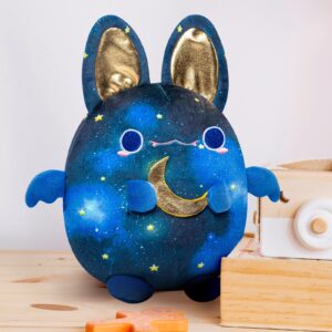 Mewaii Kawaii Cute Kids Plush Toy Pillow, Kawaii Plushie Cute Stuffed Animal, Soft Bat Plushies Squishy Plush Toys（Starry Bat）