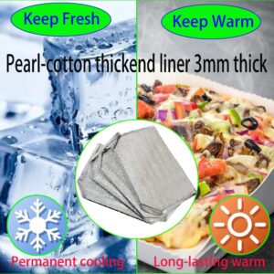 4 PACKS Reusable Insulation Bags Thermal Box Liners,14 x 9.2 x 13.2 in Foil Thermal Box Liners for Takeaway packing insulation， Lunch Box Shopping Bag Insulation Lining Waterproof Insulation Package