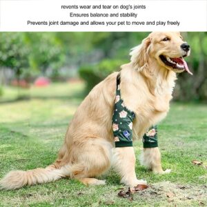 AYNEFY Dog Front Legs Recovery Suit,Soft Dog Protective Elbow Braces Dog Recovery Sleeves After Surgery with Elastic Band for Pet Wounds Prevent Licking Bite Being Wet and Infected (XL)