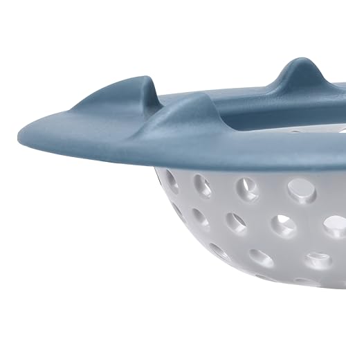 Clorox KeptClean Smart Waterflow Sink Strainer, Steel Blue