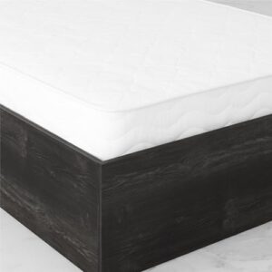 Signature Sleep Magnus Platform Bed Frame and Mattress Set, Twin, Black Oak