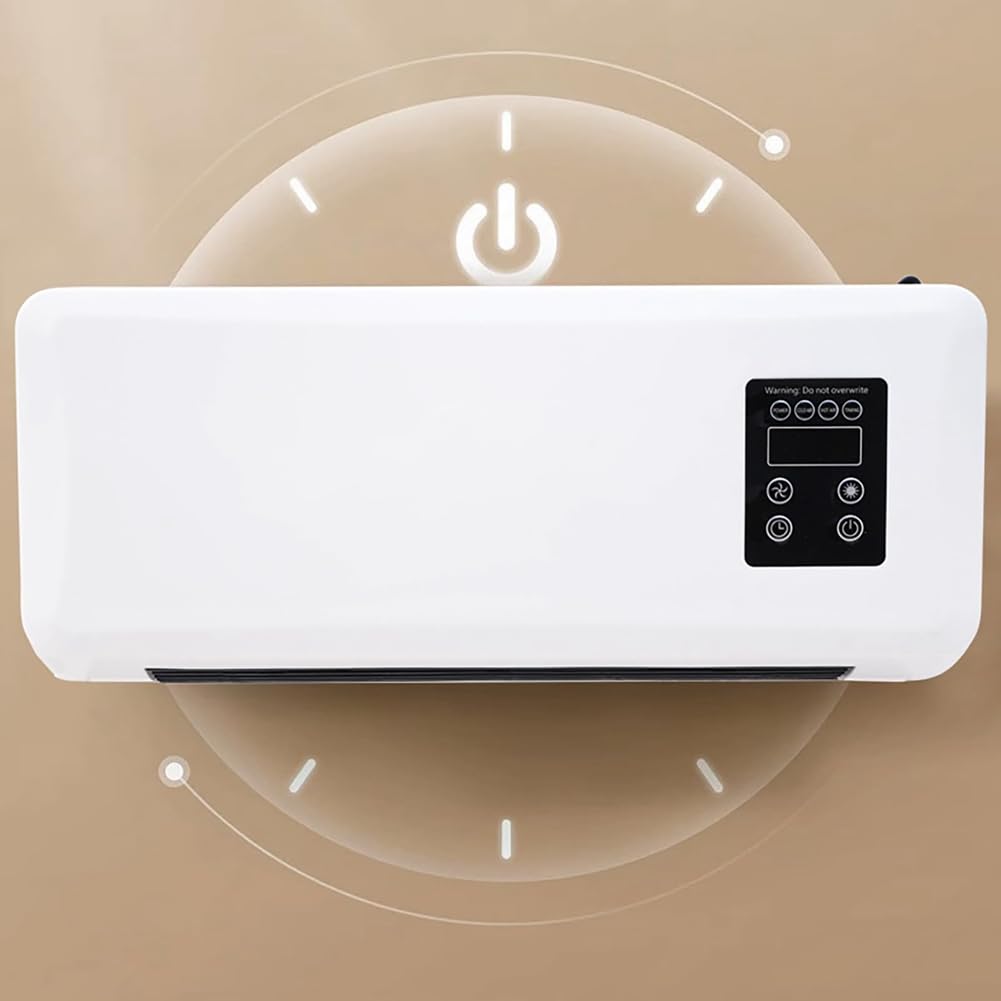 Geuxe Cooling and Heating Dual-Purpose Heater Household Wall-Mounted Electric Heater Small Air Conditioner US Plug