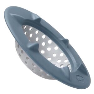 Clorox KeptClean Smart Waterflow Sink Strainer, Steel Blue