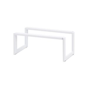 QUALIAZERO Expandable Shoe Rack Organizer for Closets, Entryways, Hallways, Bedrooms, Living Rooms, Kitchens, Bathrooms, Laundry Rooms (SATIN SNOW, 1 PACK)