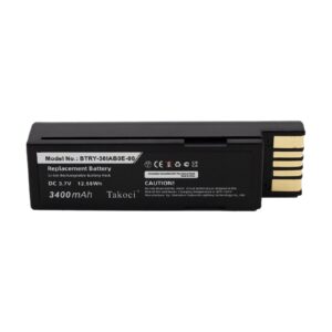 youejoeq 3400mah 3.7v lithium ion replacement 82-166537-01, btry-36iab0e-00 battery for zebra ds3678, li3678, ls3678 scanner barcode scanner