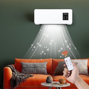 Geuxe Cooling and Heating Dual-Purpose Heater Household Wall-Mounted Electric Heater Small Air Conditioner US Plug