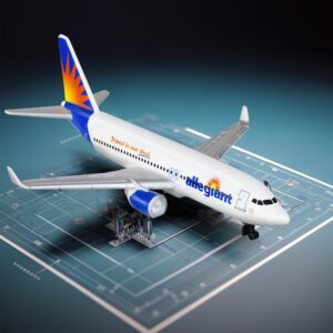 Sky Trek Model Airplanes Allegiant Airplane Airlines Plane Aircraft Model for Display Collection